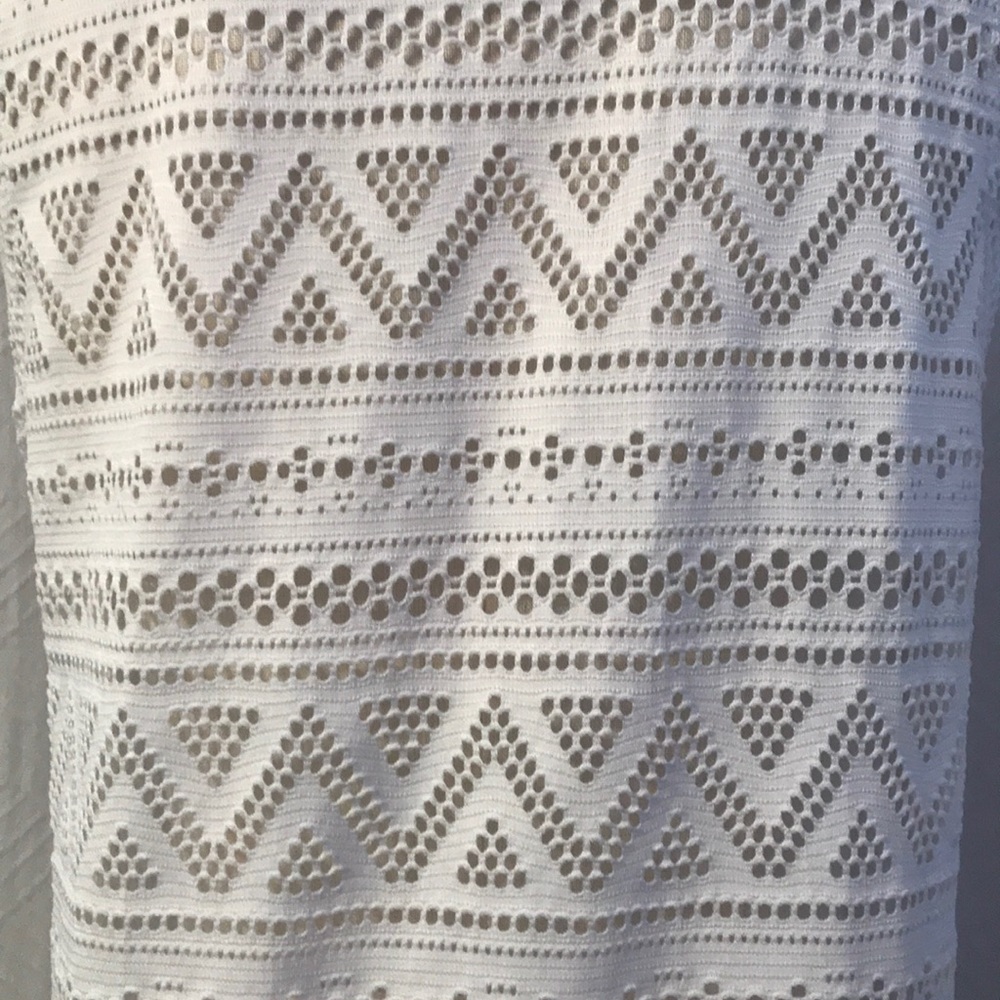 White Aztec Top - Picture 3 of 4